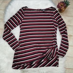 A Pea In The Pod Striped Long Sleeve Blouse Size M